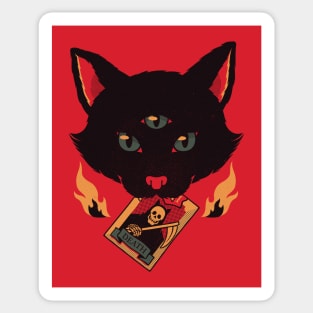 Cat Tarot Death by Tobe Fonseca Sticker